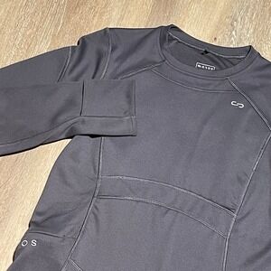 OROS Women's Apparel Nova Long Sleeve Large SOLARCORE Crew‎ Carbon Shirt EUC